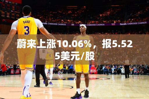 蔚来上涨10.06%，报5.525美元/股