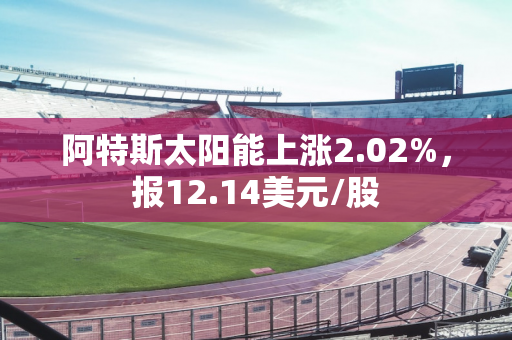 阿特斯太阳能上涨2.02%，报12.14美元/股