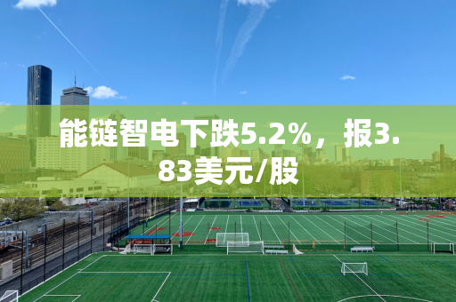 能链智电下跌5.2%，报3.83美元/股