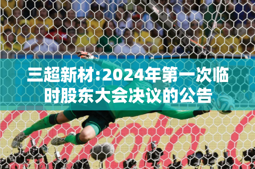 三超新材:2024年第一次临时股东大会决议的公告