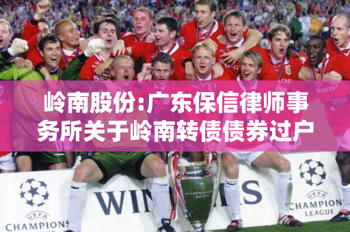 岭南股份:广东保信律师事务所关于岭南转债债券过户事宜法律意见书