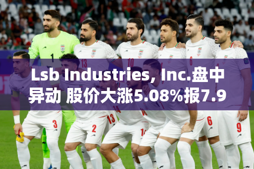 Lsb Industries, Inc.盘中异动 股价大涨5.08%报7.97美元