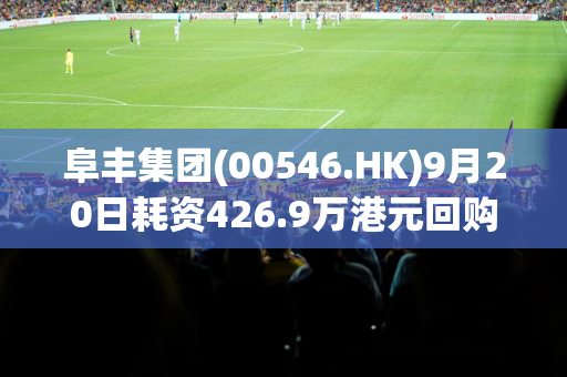 阜丰集团(00546.HK)9月20日耗资426.9万港元回购100万股